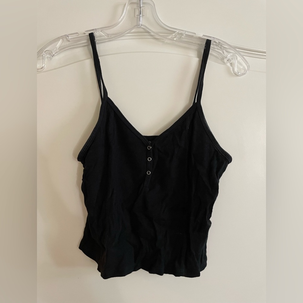 TopShop Women’s Front Button Strappy Crop Top